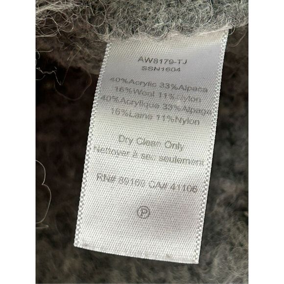 ATM Alpaca-Wool Blend Pullover Sweater Women’s Gray Size XS - Picture 6 of 7